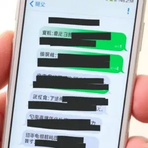 LINE對話與簡訊證據示例