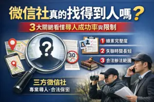 徵信社真的找得到人
