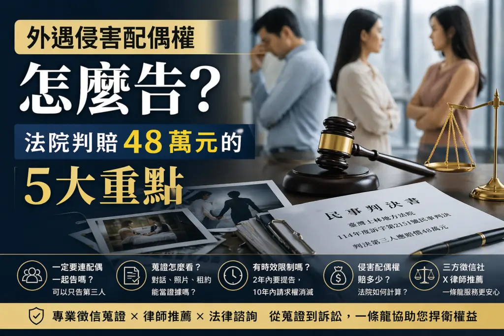 外遇侵害配偶權