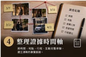 婚外情調查_證據時間軸